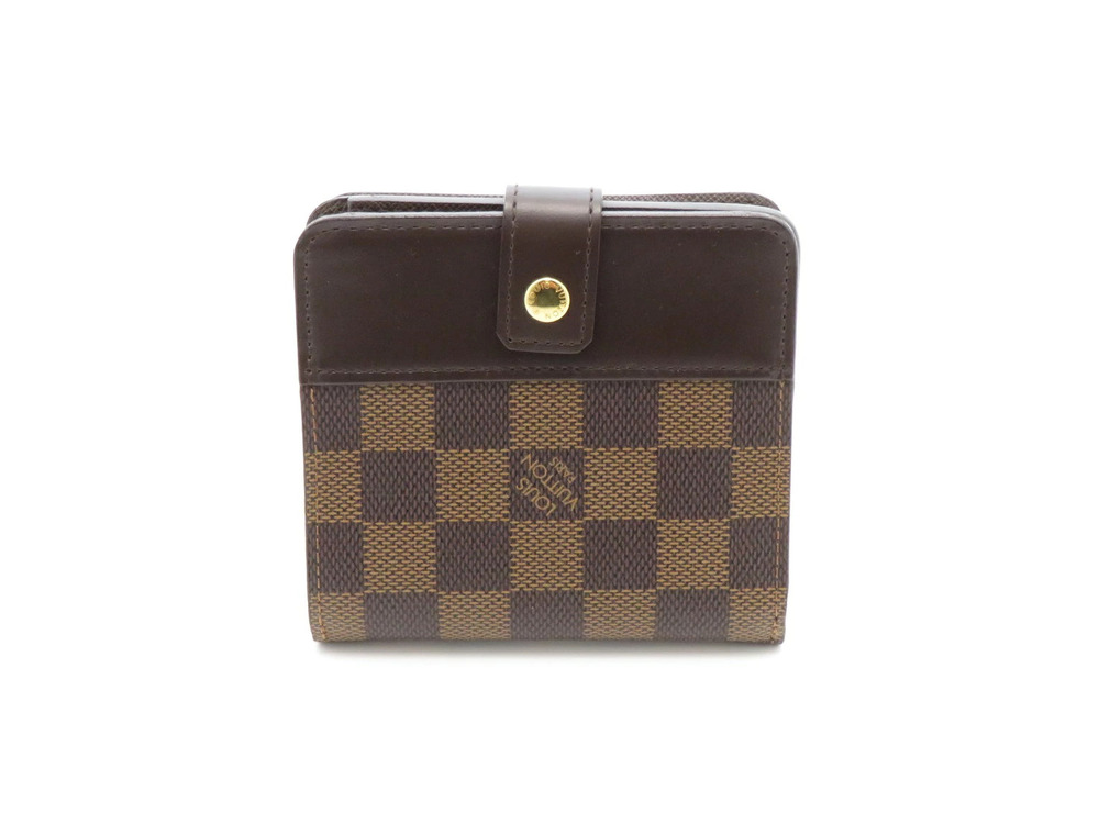 LOUIS VUITTON Compact Zip Bi fold Wallet Damier